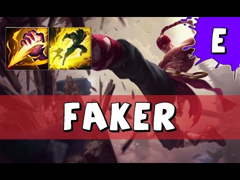SKT T1 Faker as Lee Sin vs Graves JUNGLE - S6 Challenger SoloQ - League of Legends