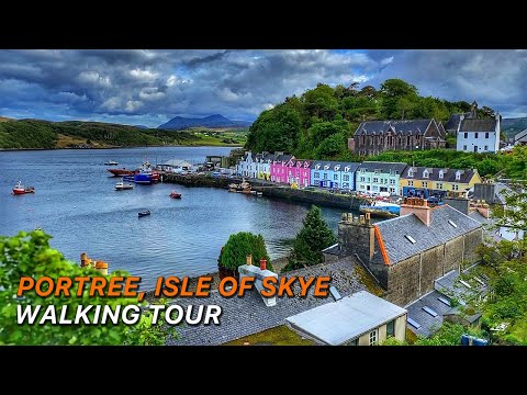 Early Evening Walk Around Pretty Portree on the Isle of Skye | Discover Beautiful Scotland in 4K