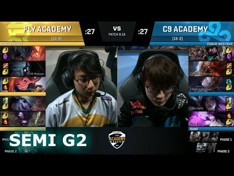 Cloud 9 Academy vs FlyQuest Academy | Game 2 Semi Finals NAAL Summer 2018 | C9A vs FLYA G2