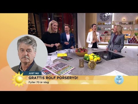 Hurra för Rolf Porseryd som fyller 70 år! - Nyhetsmorgon (TV4)