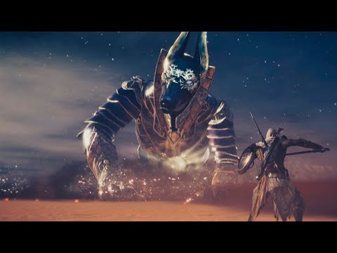 Assassin's Creed Origns - Trial of Anubis, Boss Fight Easy Win!!