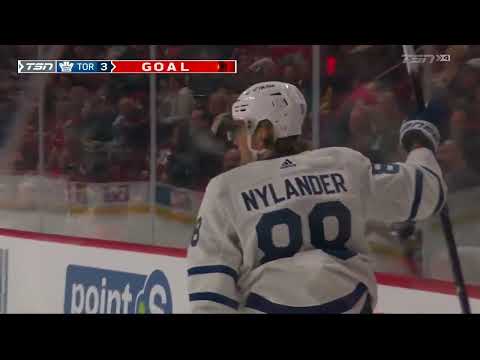 William Nylander scores a spectacular backhand goal. October 3rd, 2022