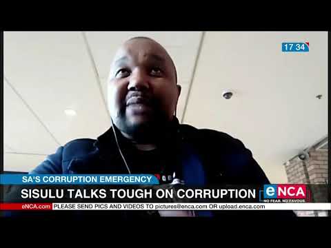 Sisulu talks tough on corruption