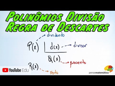 Polinômios + Divisão: Método de Descartes + Aula 03