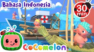 Download lagu Tiga Babi Kecil Berlayar di Laut🐷 | CoComelon | Kartun dan Lagu Anak | Moonbug Kids Indonesia mp3