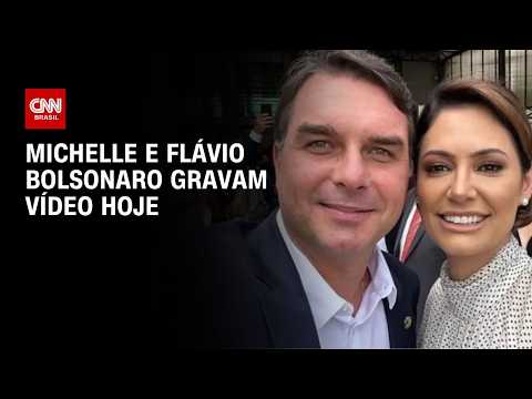 Flávio gravará vídeo com Michelle para a campanha eleitoral | LIVE CNN