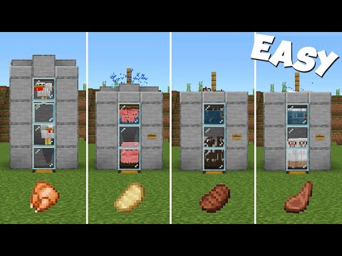 +4 Easiest Food farms in Minecraft |Build tutorials