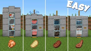 +4 Easiest Food farms in Minecraft |Build tutorials