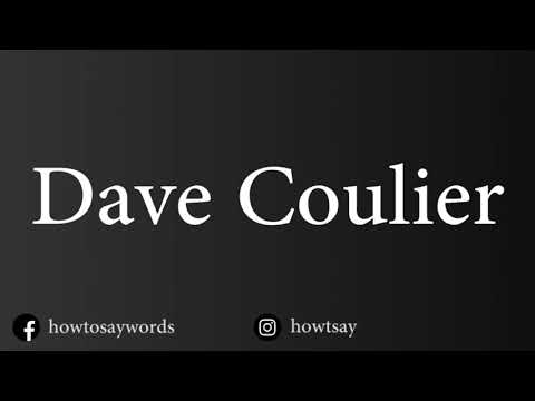 How To Pronounce Dave Coulier