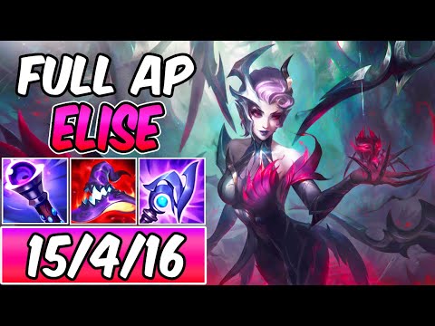 INSANE BURST FULL AP ELISE GAMEPLAY | New Build & Runes | League of Legends