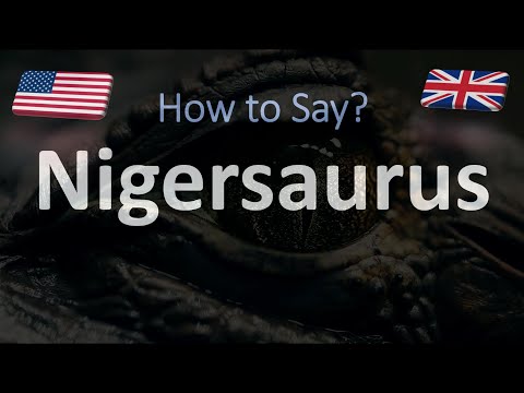 How to Pronounce Nigersaurus? | English, American | Dinosaur Pronunciation