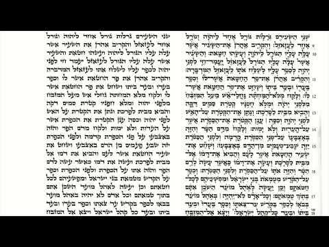 Yom Kippur Torah Reading: Shacharis  קריאת התורה ליום כיפור: שחרית- נוסח אשכנז