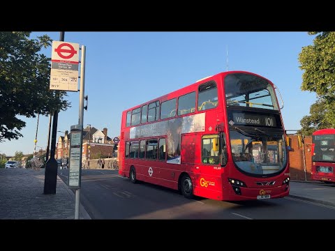 london bus ride in the early morning 6am 16th June 2023