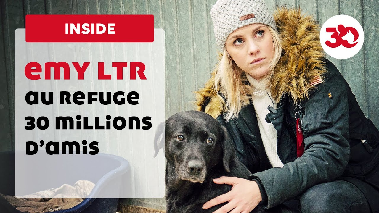 La youtubeuse Emy Ltr au refuge 30 Millions d’Amis