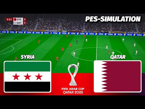 LIVE🔴| SYRIA vs QATAR - FIFA ARAB CUP 2025 | PES 21 Simulation