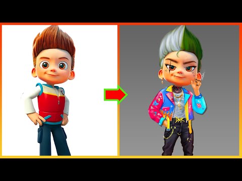 Ryder Paw Patrol Transformation Bad Boy - Paw Patrol Movie Art
