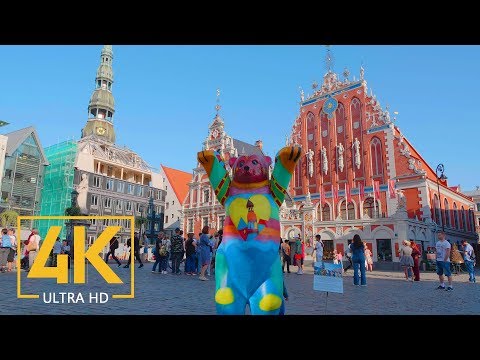 Streets of Riga, Latvia - 4K Urban Walking Tour - Short Preview Video