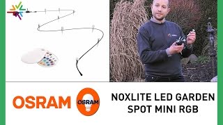 OSRAM NOXLITE LED Garden Spot Mini RGB - LED Lichterkette für den Außenbereich