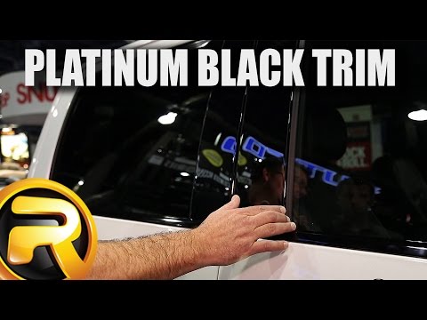 Putco Black Platinum Pillar Post Trim and Window Trim at SEMA 2015