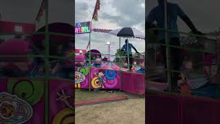Riding the Tilt-A-Whirl with my brother and friend! #Vermilion #Fair #Fun #Kids #Rides #TiltAWhirl