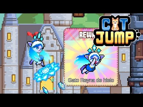 Como conseguir a el gato Reyna de Hielo en Cat Jump paso a paso💯💯