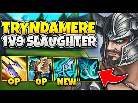 THIS IS WHAT A REAL TRYNDAMERE 1V9 LOOKS LIKE! (WIN THE GAME BY MYSELF)