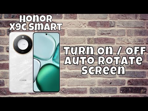 How to Turn On / Off Auto Rotate Screen on Honor X9c Smart