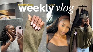 VLOG | getting into the fall vibes, romance book chats, lots of hauls, getting a sow in + fall nails