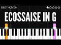 Beethoven Ecossaise In G EASY Piano Tutorial