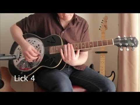 Slide Guitar Licks for Open D - Lesson