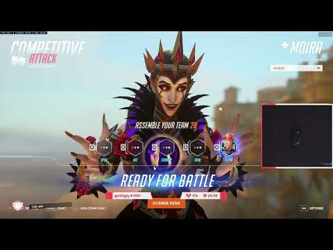 18K Heal! Gale Moira Overwatch 2 Season 5 Top 500 Gameplay