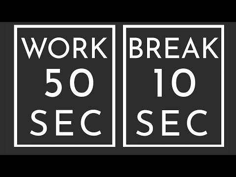 BEST SPORT INTERVAL TIMER - 40 sec Exercise / 10 sec Break / 20 Rounds / GYM TABATA HIT - TIMER