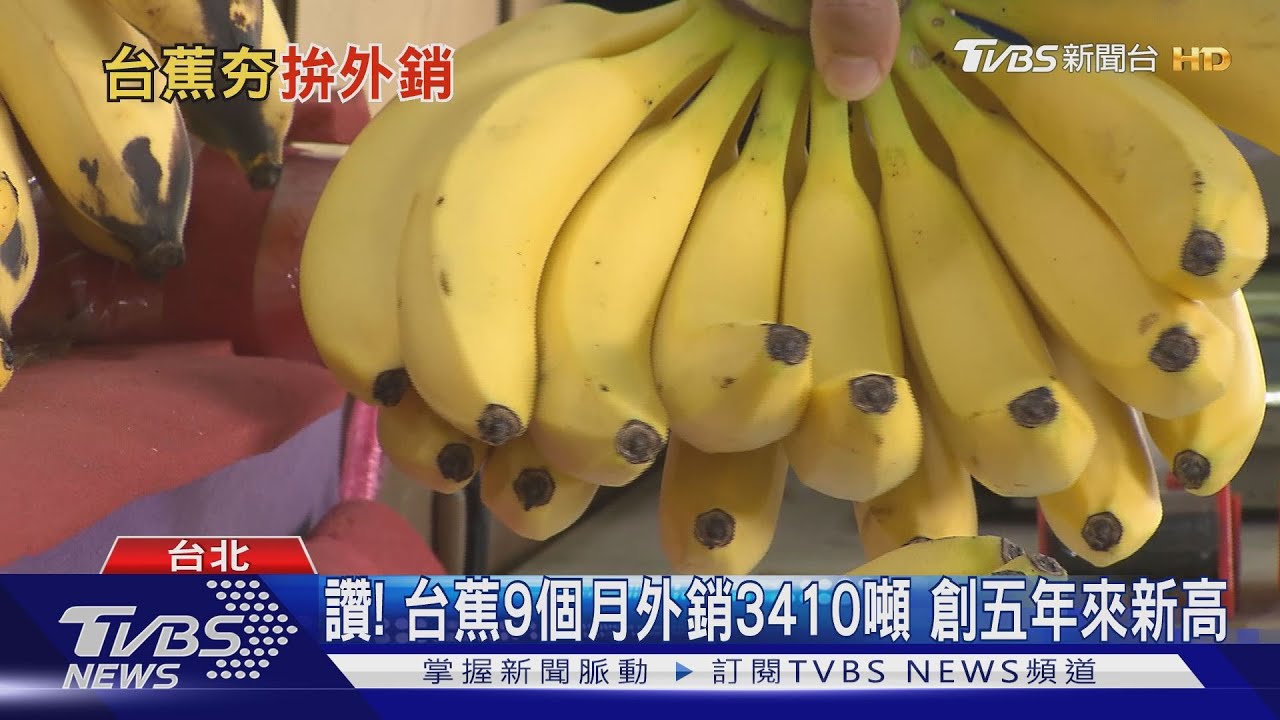 台灣蕉讚啦！香蕉九個月外銷3410公噸　創五年來新高