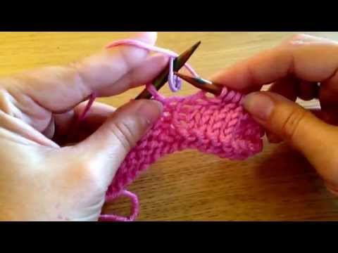 Continental knit and purl stitches - how I knit
