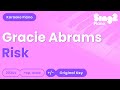Gracie Abrams - Risk (Piano Karaoke)
