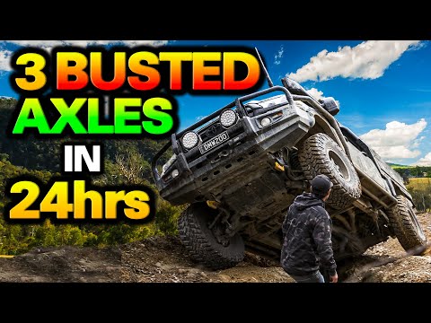 CARNAGE on Victoria’s SCARIEST tracks! 4 of us nearly ROLL it! D-MAX FLOODED!