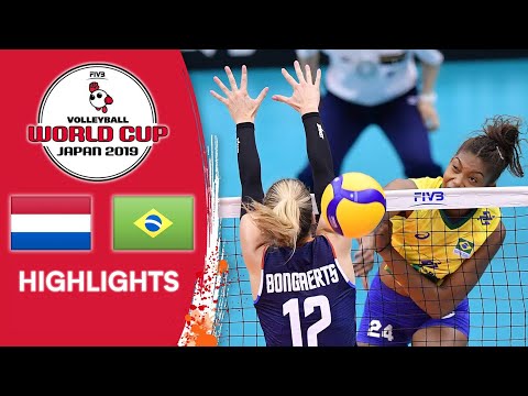 Волейбол NETHERLANDS vs. BRAZIL — Highlights | Women's Volleyball World Cup 2019