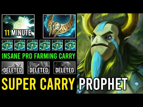 How to Play Nature's Prophet Like a Pro Carry in 7.38b with Insane Farming 11 Minute Mjollnir Dota 2