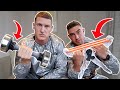 Bodybuilders try clickbait fitness products *TESTING VIRAL FITNESS HACKS*