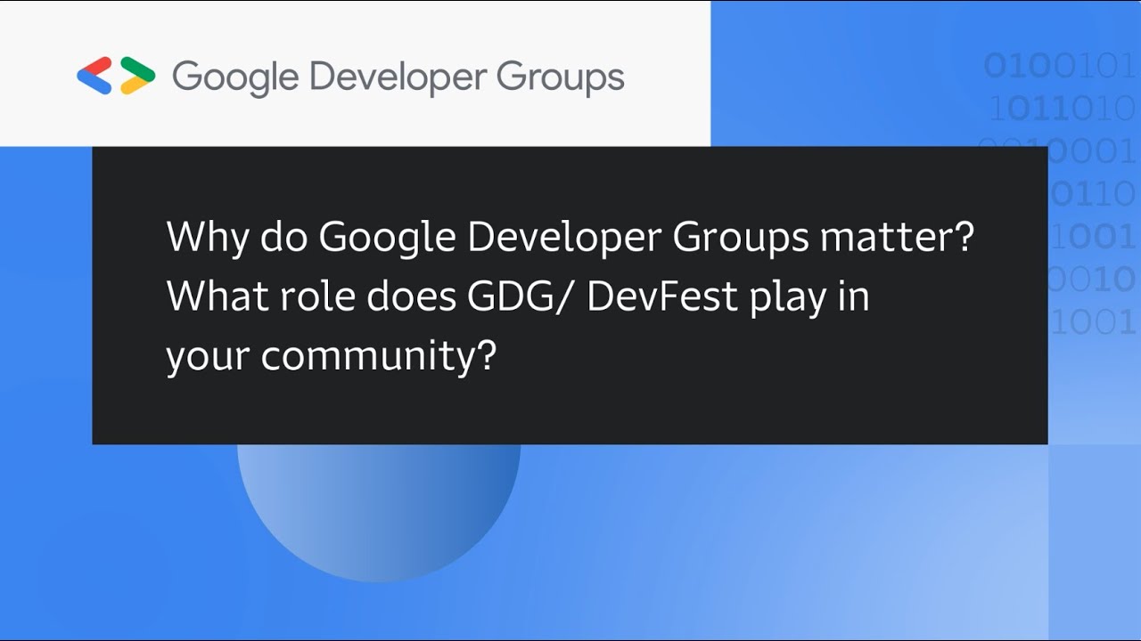 DevFest 2021: The importance of community