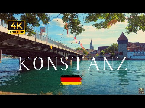 KONSTANZ 4K, Baden-Württemberg. 🚴‍♂️ Peaceful bike ride. Walking tour.