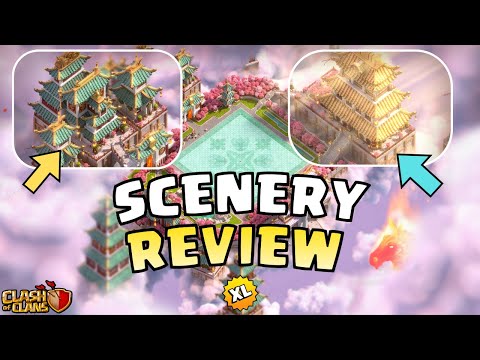 NEW Year Of The Fire Horse Scenery Review & Easter Eggs! (Clash of Clans)