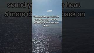 The most relaxing view and sound you will ever hear. 5 more days I'm back on at sea. #cruise
