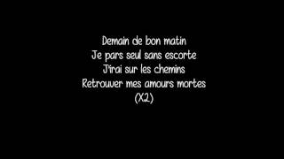 ZAZ ET BDA -DEMAIN DE BON MATIN paroles