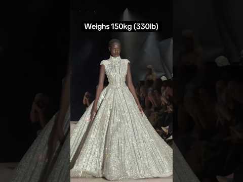 A Million-Dollar Dress That Weighs 150kg 😱💎 | Alin Le Kal Couture