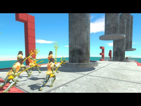 5 Level Hydraulic Press - Superhero Challenges - Animal Revolt Battle Simulator