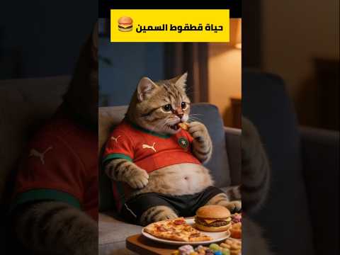 #shorts  #قطقوط #cat #cats حياة قطقوط السمين  #cartoon #قطط