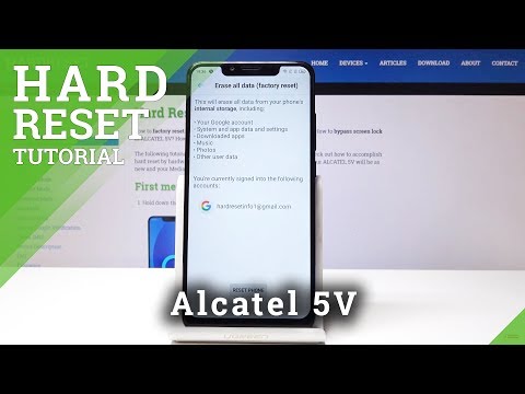 Factory Reset Alcatel 5V - Hard Reset by Settings