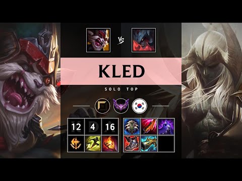 Kled Top vs Aatrox - KR Master Patch 25.12