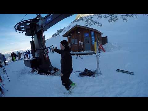 How to Ride a T-Bar Ski Lift - Never Fall Off Again (Beginner Tutorial)